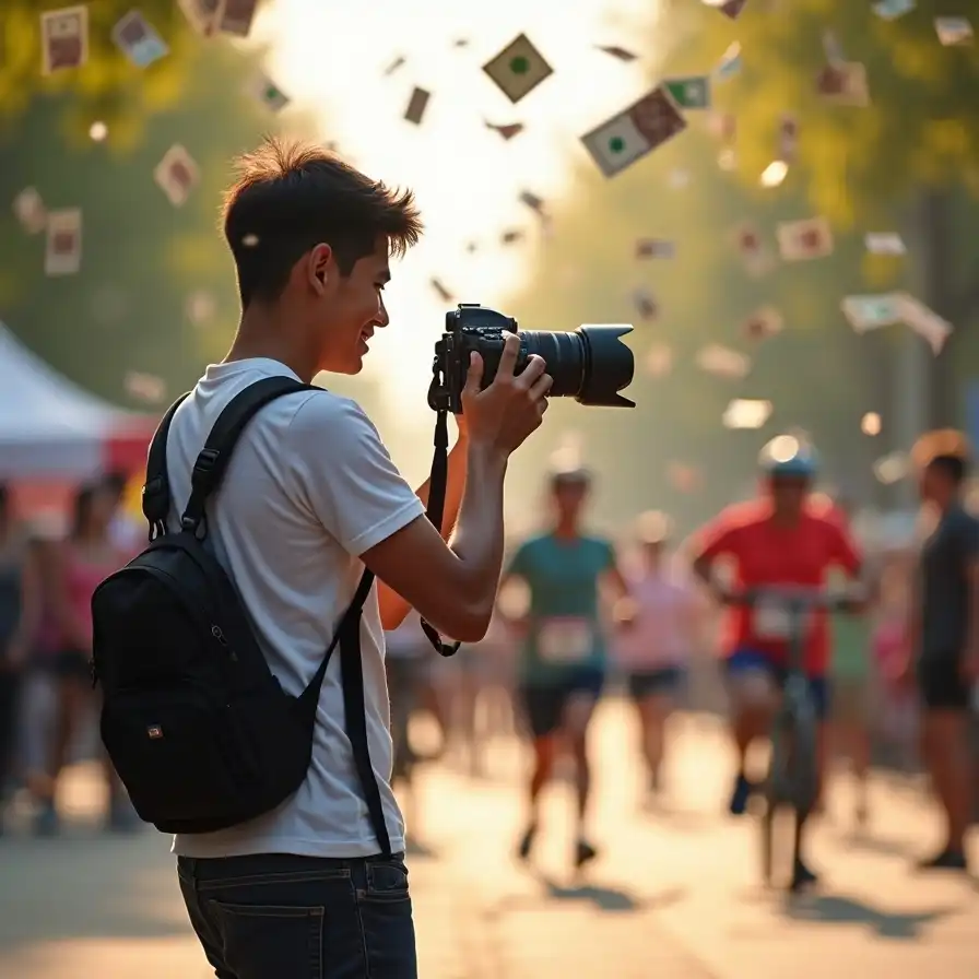 Flux_Dev_A_young_Indonesian_photographer_standing_amidst_the_b_3